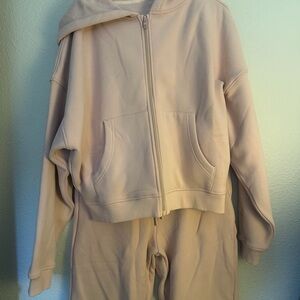 BuffBunny Light Pink Hooded Tracksuit
